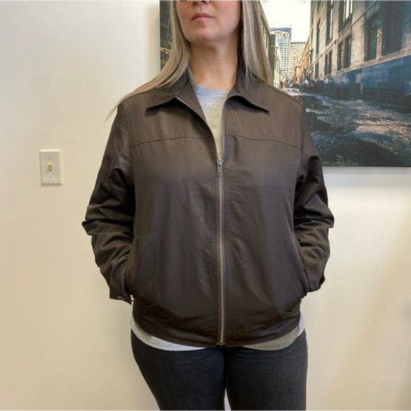 GAP Light Weight Jacket in Chocolate Brown - Picture 3 of 9